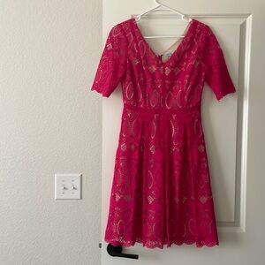 Antonio Melani Pink midi dress